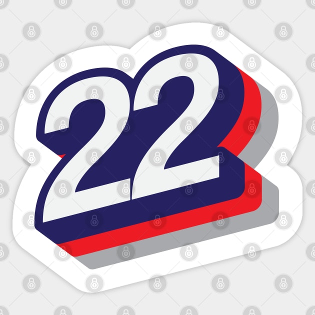 22 Sticker by MplusC